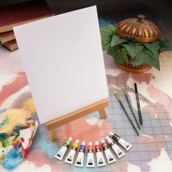REA5406 | Oil Paint A-Frame Easel Art Set - 13pc {2}