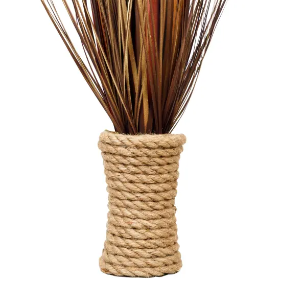 Northlight Artificial Grass Plant in a Rope Pot - 34" Brown {4}