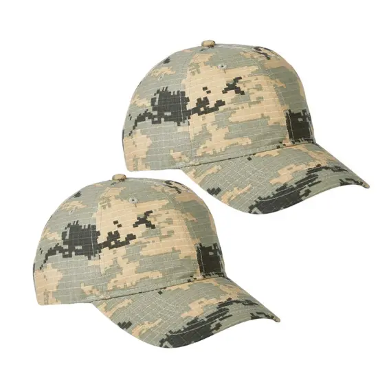 Big Accessories&reg; Unstructured Camo Cap RPSTP DG GR CAMO {7}