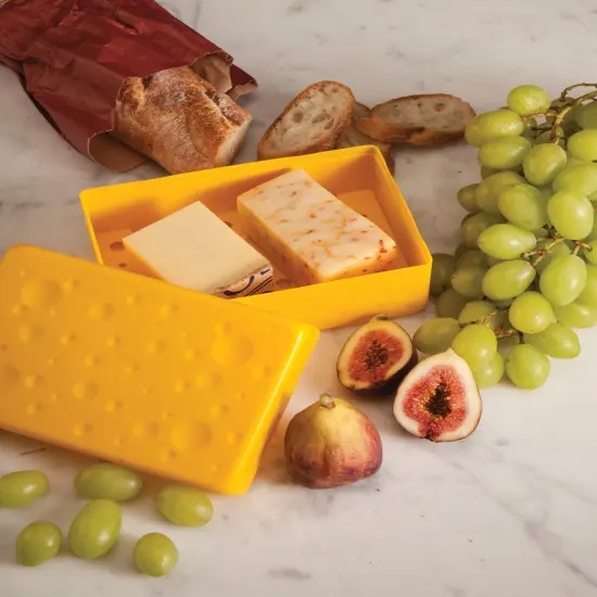 Hutzler Cheese Saver Storage Container - Stays Fresh Longer - Good for Soft or Hard Cheeses {4}