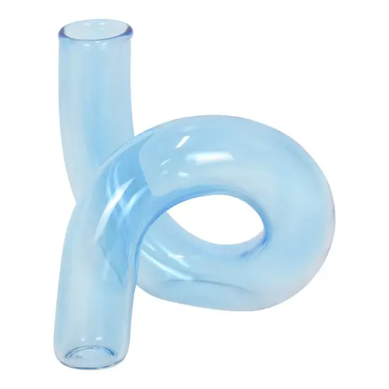 Glass Twist Vase Pink {3}