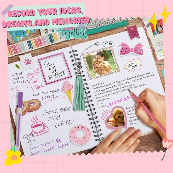 Pink DIY Journal Kit for Girls {3}