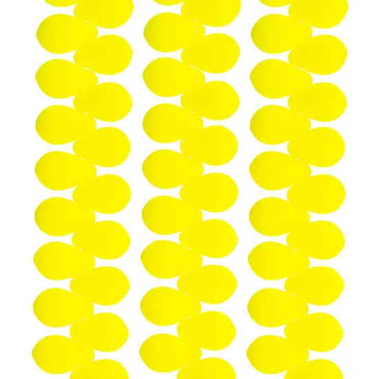 John Bead 114pcs 6x9mm Czech Glass White Alabaster Velvet Drop Bead Strands Yellow {2}