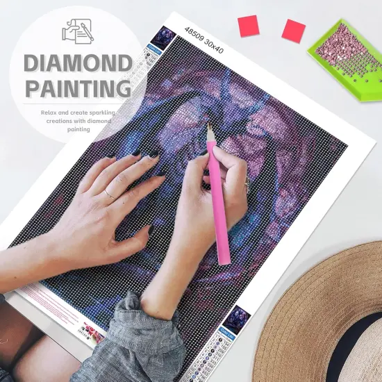 Diamond Painting Kit - Fantasy Dragon In Cathedral {4}