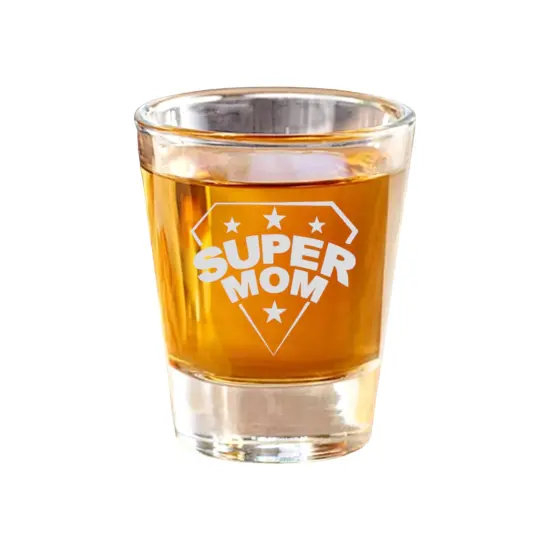 2oz Super Mom Shot Glass {1}