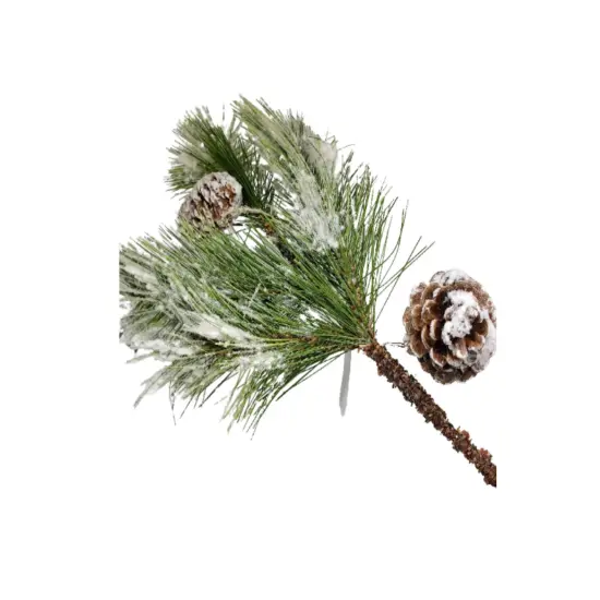 18" Artificial Winter Pine Spray - Long-Lasting Greenery for Wreaths, Arrangements, and Seasonal Decor-XX1578 {2}