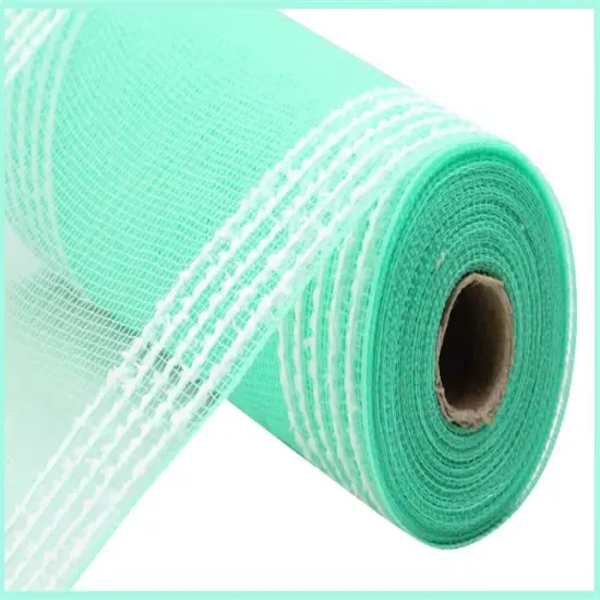 Mint Green Snowdrift Mesh for Wreaths - 10.25" x 10yd - Wide Border Crafting Material-RY8115Y6 {2}