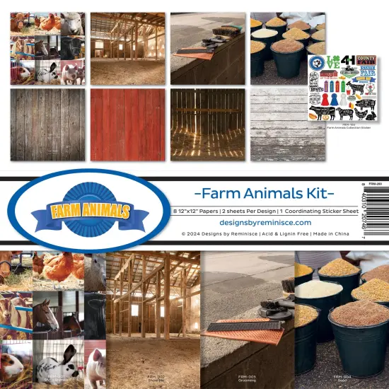 Reminisce Collection Kit 12"X12"-Farm Animal {1}