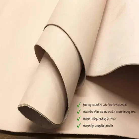 Import Tooling Leather 5-6oz (2-2.4mm) Vegetable Tanned Full Grain Pre-Cuts {7}