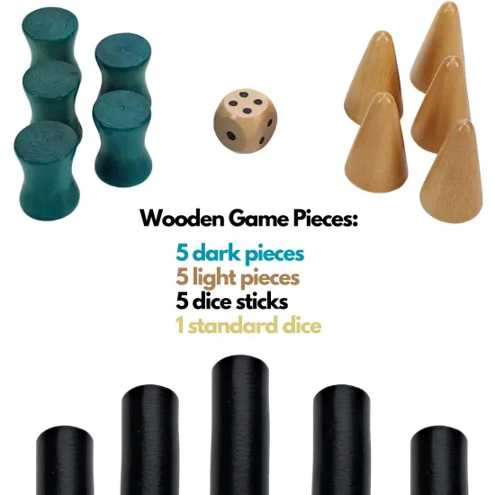 WE Games Wood Senet Game - An Ancient Egyptian Board Game {4}