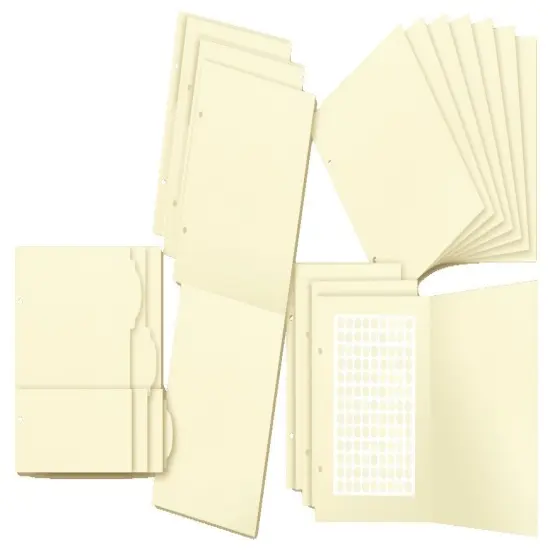 Graphic 45 Staples Binder Album With Interactive Pages-Ivory {5}