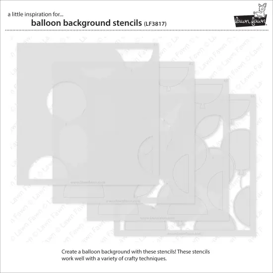 Lawn Clippings Stencils-Balloon Background {4}