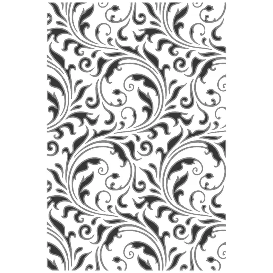 Sizzix Textured Impressions Embossing Folder by Tim Holtz-Vault Flourish {3}