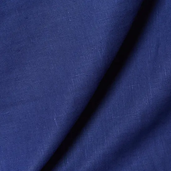 1 Yard Pure Linen Fabric Royal Blue Midweight Solid 7.5 Oz 58 Inches Wide {4}