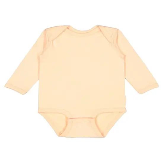 Rabbit Skins&reg; Infant Fine Jersey Long Sleeve Bodysuit Peachy {1}