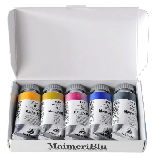 MaimeriBlu Watercolor Paint Introduction Set 5/Pkg-Assorted Colors {1}