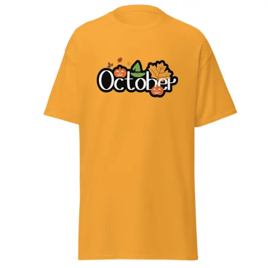 Halloween October witch T-shirt design unisex tees {2}