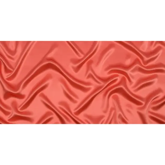 1 Yard Silk Charmeuse Coral Luxurious Fabric 44" Wide for Gowns, Dresses & Blouses {4}