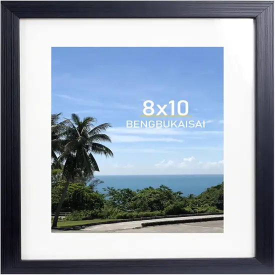 8x10 Picture Frame, Display Pictures 5x7 with Mat or 8x10 Without Mat {1}