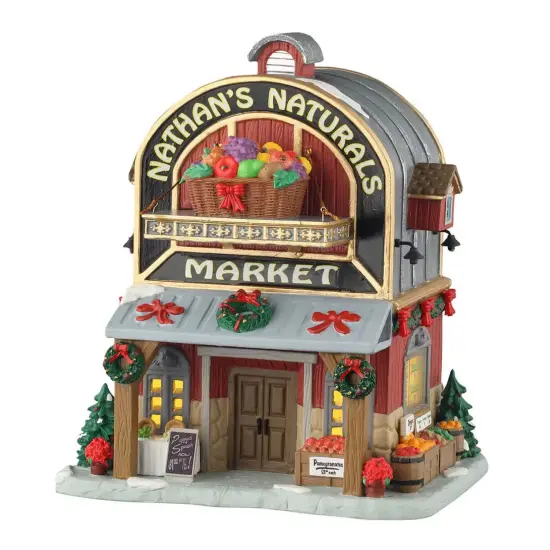 Nate's Naturals Market - Lemax Harvest Crossing {1}