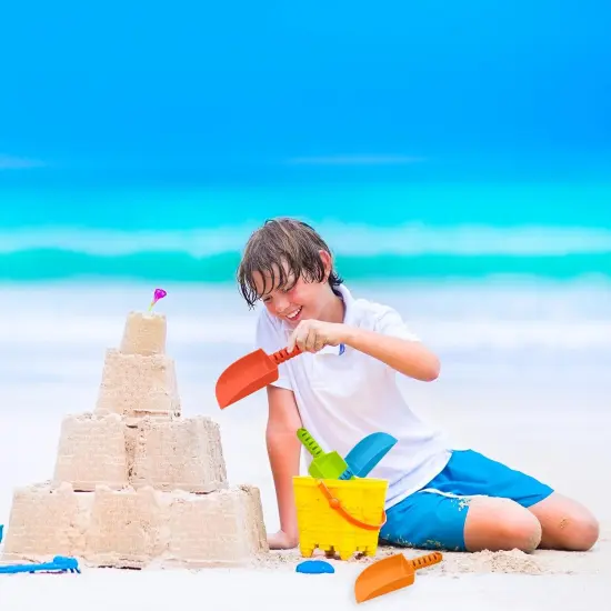 4E&rsquo;s Novelty 8&rsquo;&rsquo; Plastic Shovels for Kids - 4 pack Shovels for Digging & Gardening Tools {2}