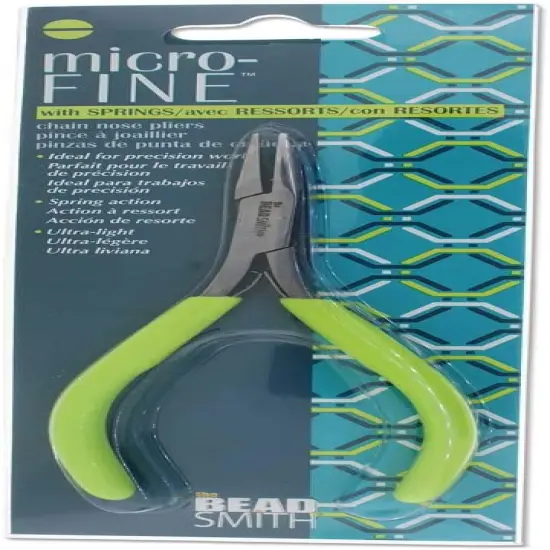 The Beadsmith Micro Mini Chain Nose Pliers - 5" Length {5}