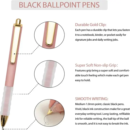 Ballpoint Pens - 1mm - Black {2}