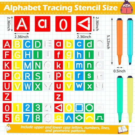 72 Pieces Preschool Letters and Numbers {2}