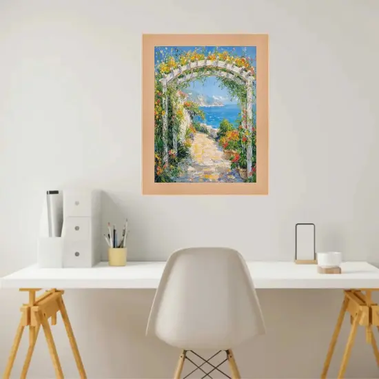 Natural Maple Wood Flat Picture Frame 13x17 frame {5}