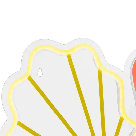 Northlight LED Turkey Neon Lighted Thanksgiving Wall or Window Decoration - 15" Yellow {7}