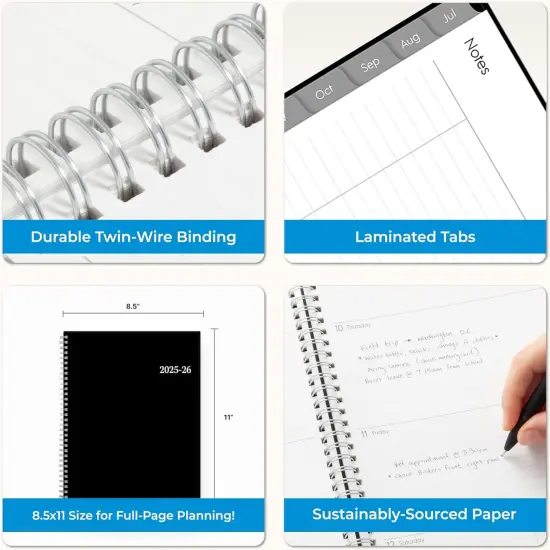 Academic Year Planner 2025-2026 - 8.5" x 11" - Enterprise {5}