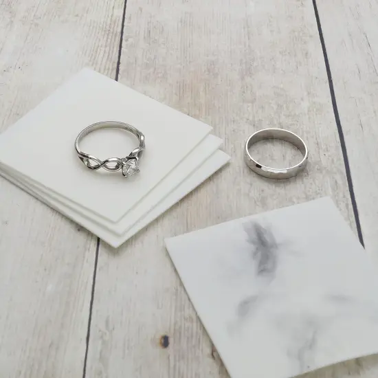 The Beadsmith Shine Rite Polishing Pads &ndash; 2-Inch Pre-Treated Foam Squares with Micro Abrasives &ndash; Use to Brighten, Polish and Remove Tarnish Jewelry Components &ndash; Pack of 50 {5}