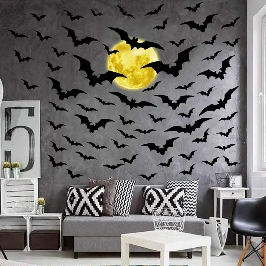Halloween Bat Wall Stickers Vinyl {1}