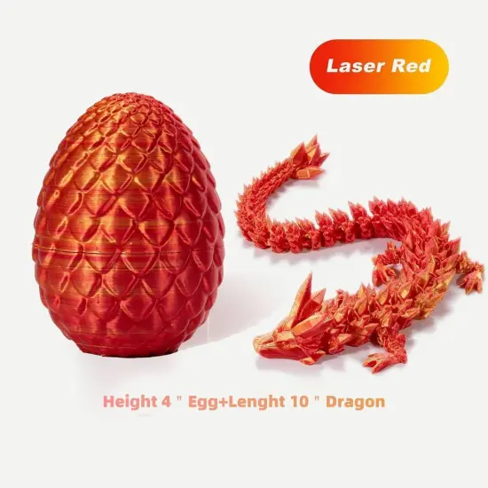 Easter Basket Stufers, 3D Printed Dragon Surprise Egg, Decorative Easter Egg fillers Easter Gifts {3}
