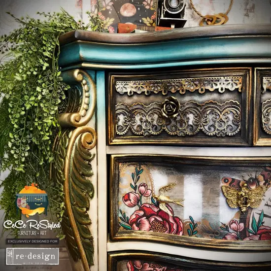 D&eacute;cor Mould CECE - Border Lace II - 1 pc, 5"x10"x8mm Copyright #VA2326868 {5}