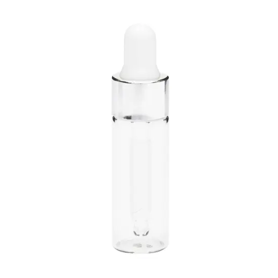 0.17 oz Clear Glass Dropper Bottles, Pipettes, Labels, Funnels (Silver, 95 Pieces) {5}