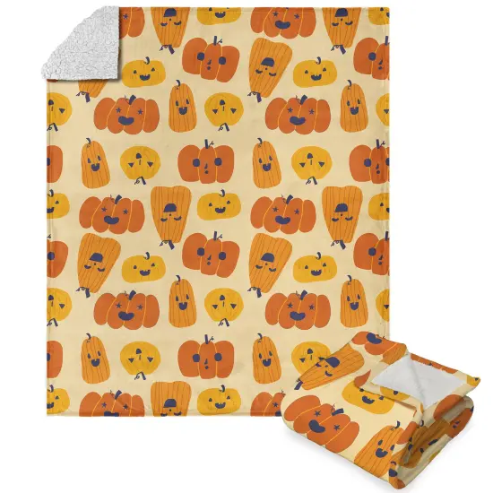 Halloween Silk Touch Sherpa Throw Blanket Flying Bats {9}