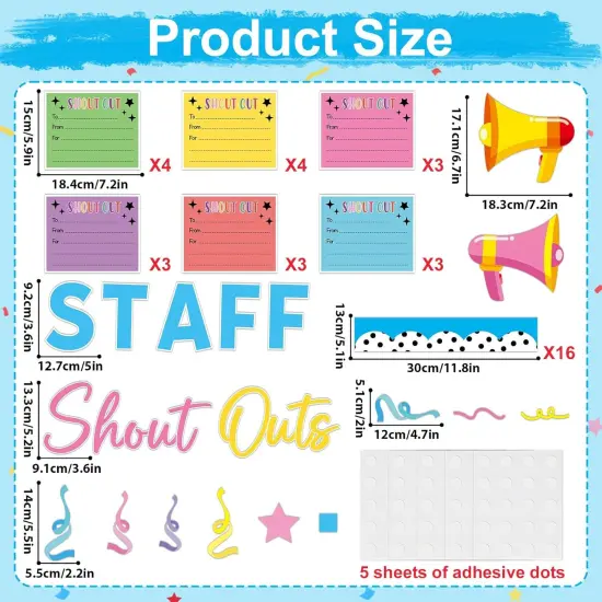 Staff Shout Outs Bulletin Board Decorations Set {2}
