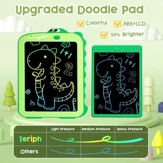 Teriph LCD Writing Tablet Green Dinosaur {3}