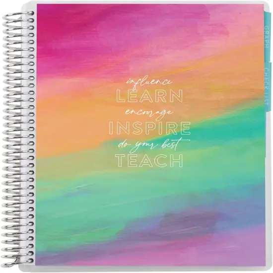 Spiral Teacher Record Book - 7" x 9" (Learn, Teach, Inspire) {1}