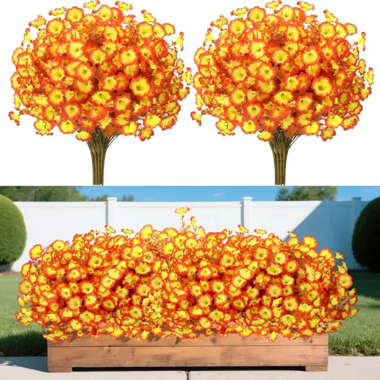 Artificial Morning Glory Fall Flowers for Outdoors {2}