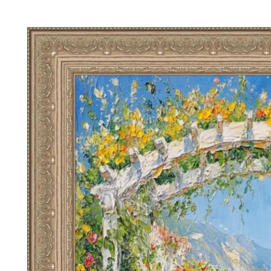 French Silver Leaf Ornate Picture Frame 10x14 frame {5}