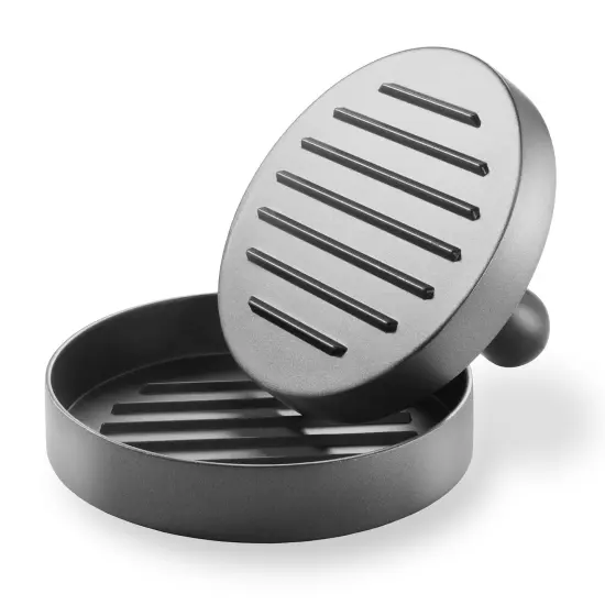 Pure Grill Burger Press - Aluminum BBQ Patty Maker with 100 Wax Papers for Grilling Hamburger Patties {2}