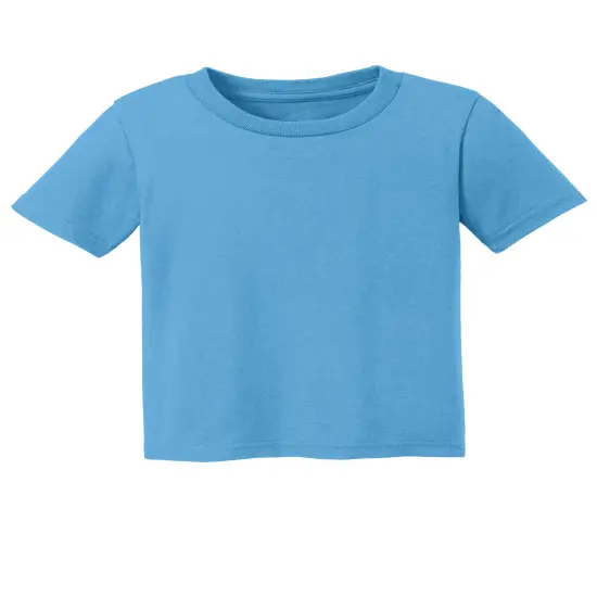 Port & Company&reg; Toddler Core Short Sleeve Cotton Tee Aquatic Blue {2}