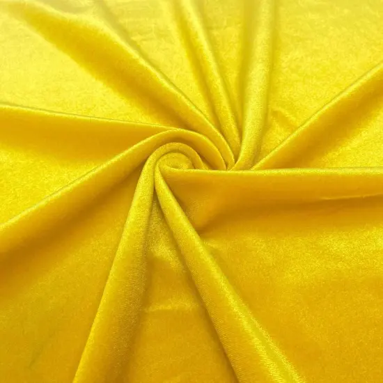 1 Yard Stretch Velvet Fabric for Apparel Costumes and Crafts 58/60 Inch Width Champagne {4}