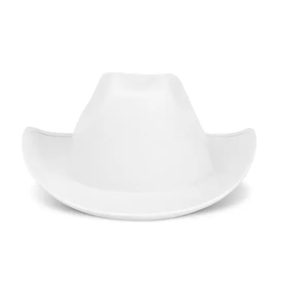 White Cowboy Hat - Felt Cowboy Hats for Men, Women, Western Cowgirl Hat for Costume Birthday Bachelorette Party (Adult Size) {6}