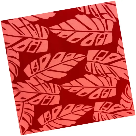 1 Yard Tropical Paradise Rayon Fabric 36" L x 45" W Red {3}