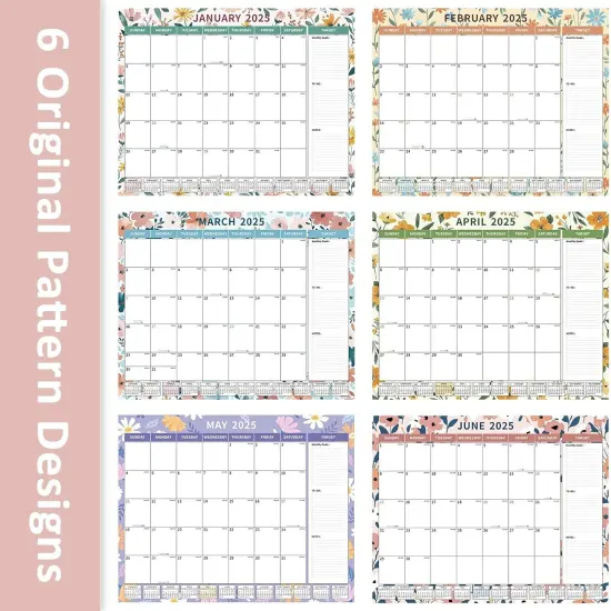 Desk Calendar 2025-2026 - 22" X 17" - Ditsy Floral(Extra Large) {2}