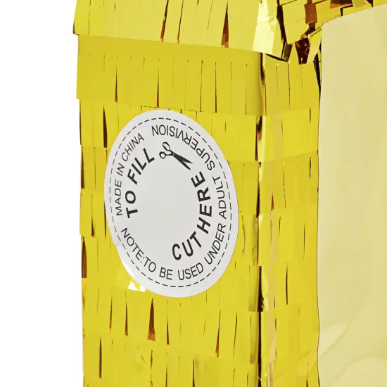 Juvale Gold Foil Number 5 Pinata for Kids Ages 3-14 Birthday Party Decorations, Centerpieces, Anniversary Celebrations, Small (15.5 x 10.5 x 3 In) {6}