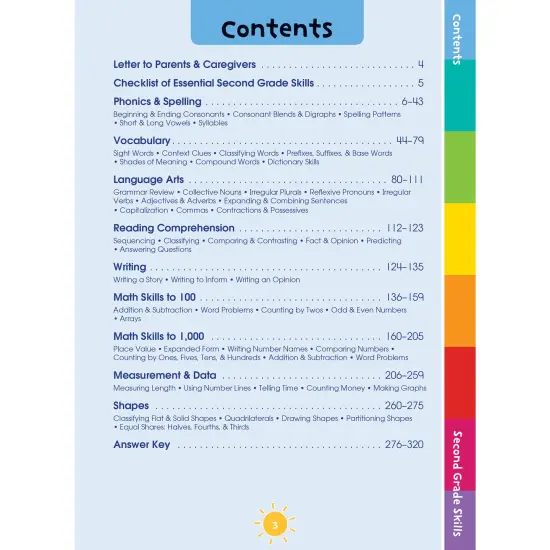 Carson Dellosa Second Grade Workbook, Reading Comprehension, Vocabulary, Math, Social Emotional Learning, and Writing Practice, Classroom or Homeschool Curriculum {3}